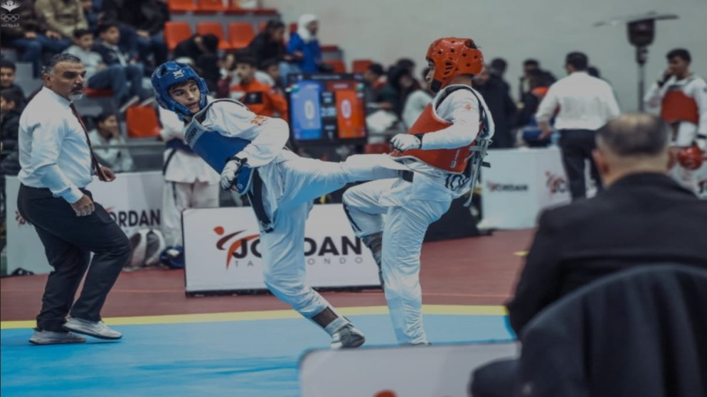 تواصل منافسات بطولة المملكة للتايكواندو لفئتي الناشئين والناشئات