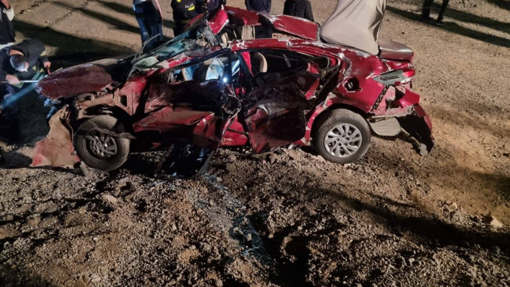 3 وفيات بحادث تصادم على الطريق الصحراوي 