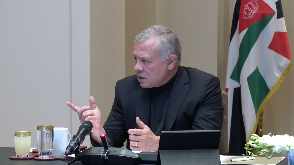 العاهل الاردني يدعو لضبط النفس والحوار لحل النزاعات