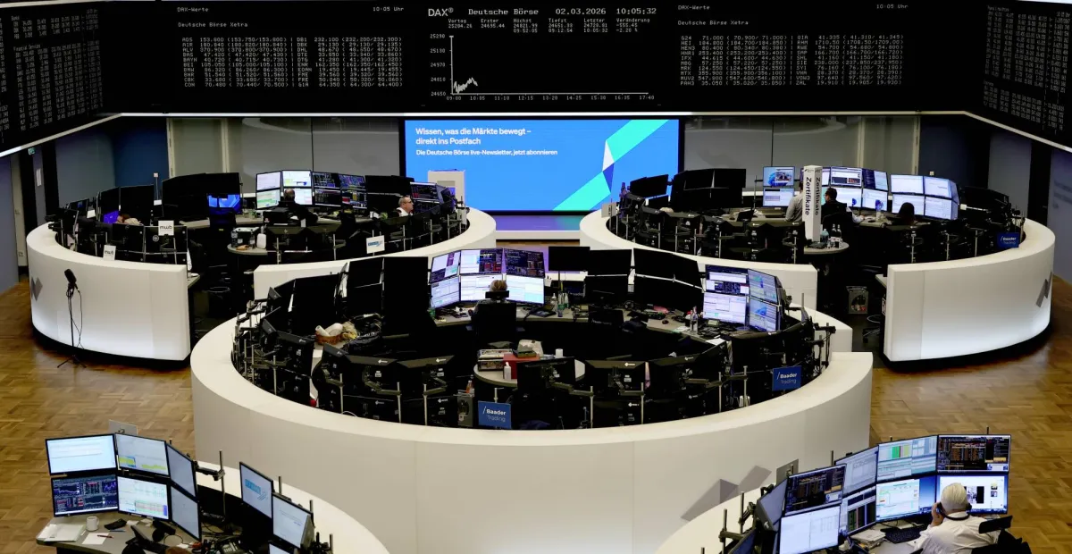 الاسهم الاوروبية تتراجع وسط مخاوف التضخم وتصاعد التوترات