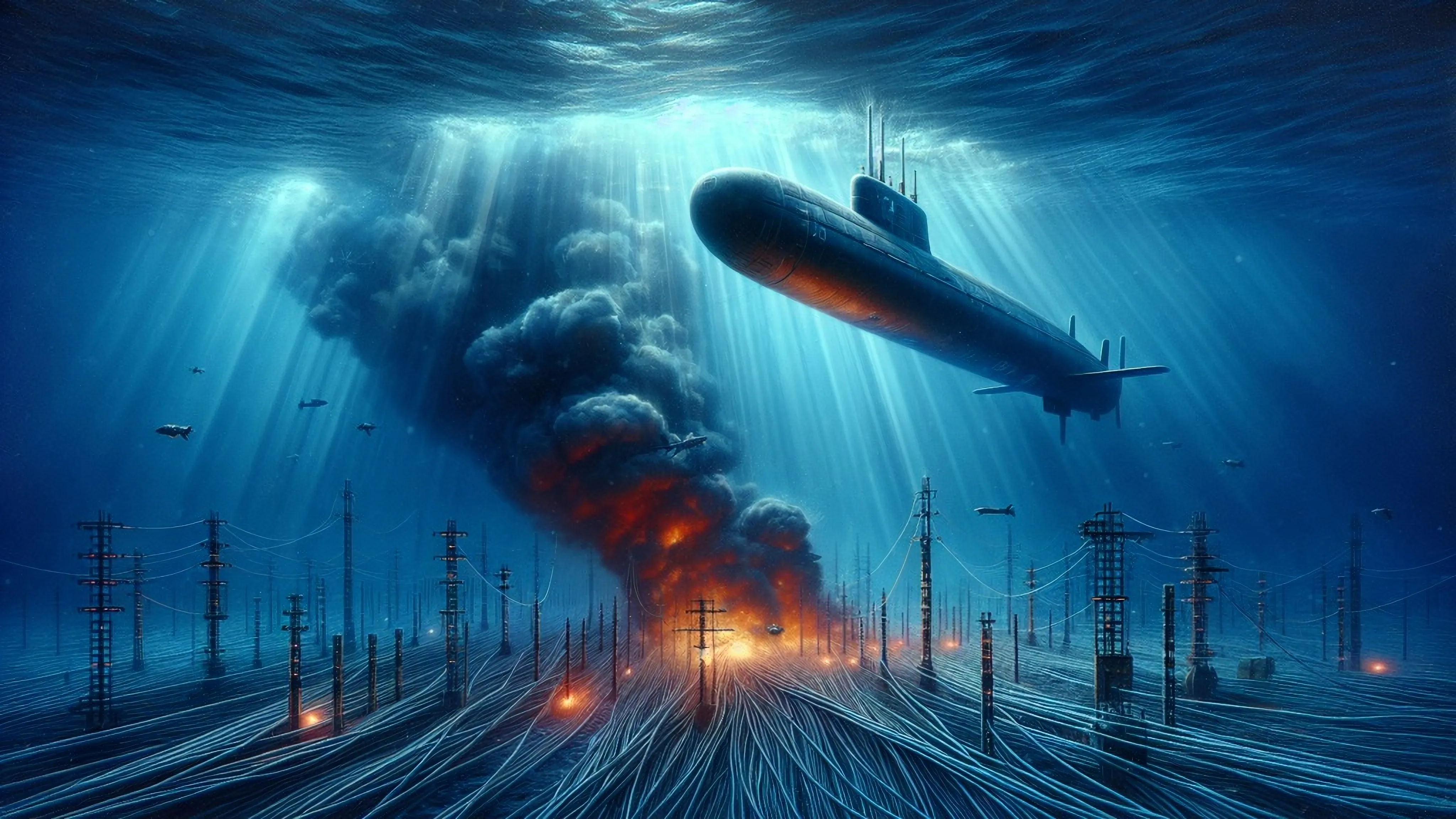 مخاوف من استهداف كابلات الانترنت البحرية تهدد تدفق البيانات العالمي