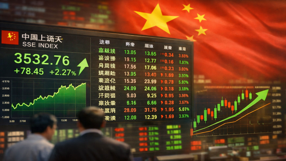الاسهم الصينية تجذب البنوك العالمية في ظل تصاعد التوترات بالشرق الاوسط