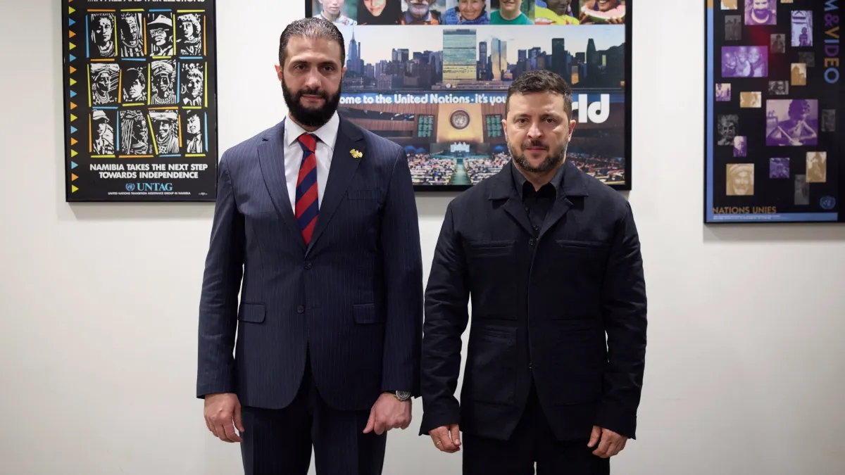 زيلينسكي يفاجئ الجميع بزيارة الى سوريا للقاء الشرع