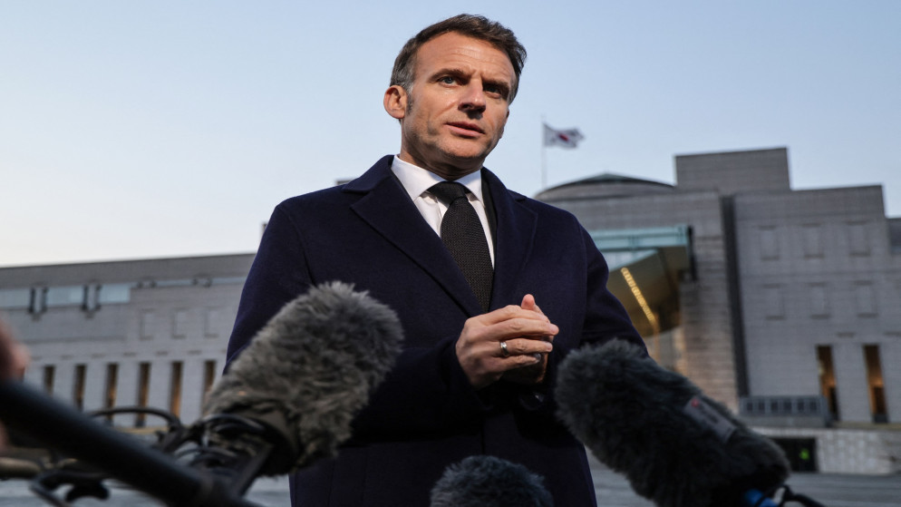 ماكرون يشترط توسيع وقف اطلاق النار ليشمل لبنان