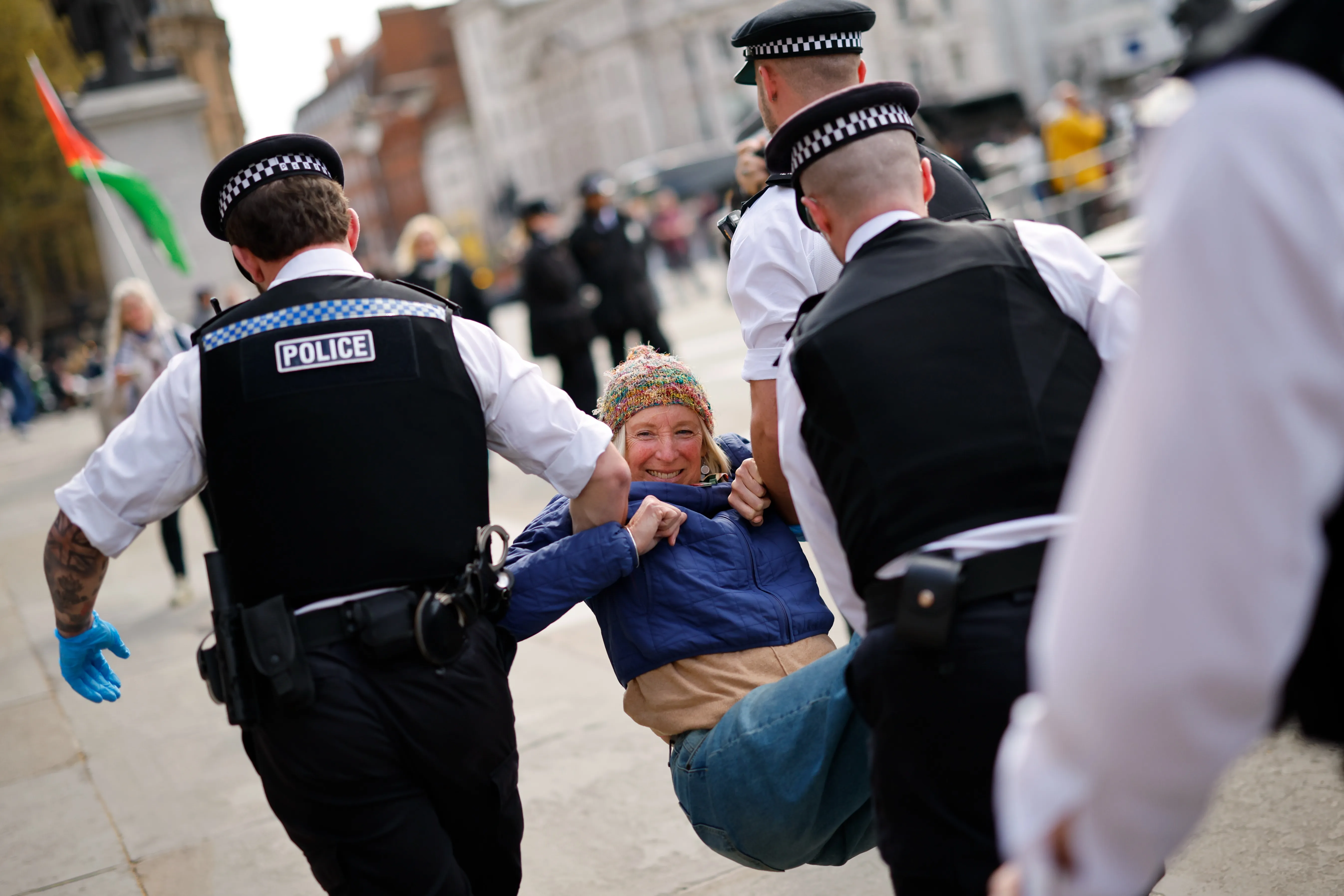 لندن تشهد توقيفات واسعة خلال مظاهرة دعم فلسطين اكشن