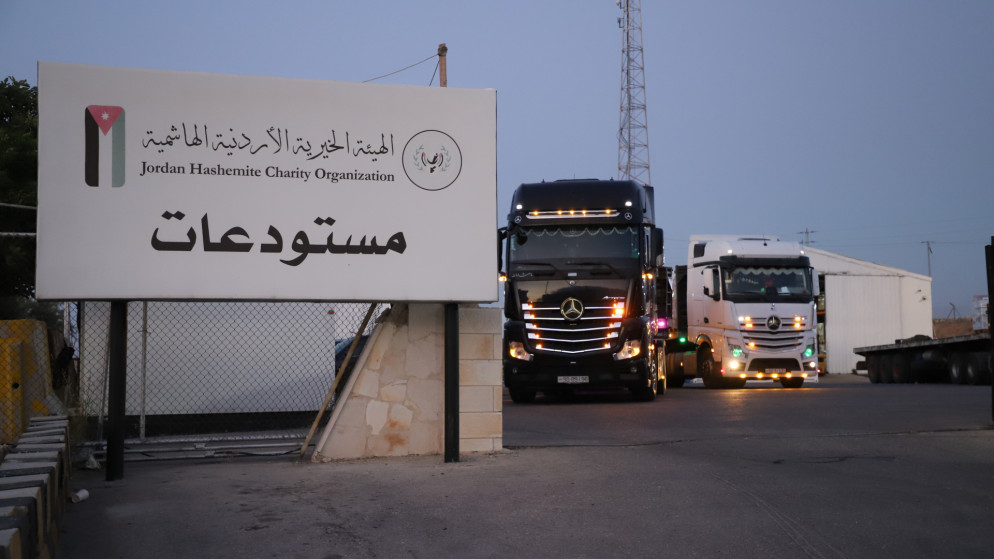 الاردن يواصل دعمه للبنان بقافلة اغاثية جديدة