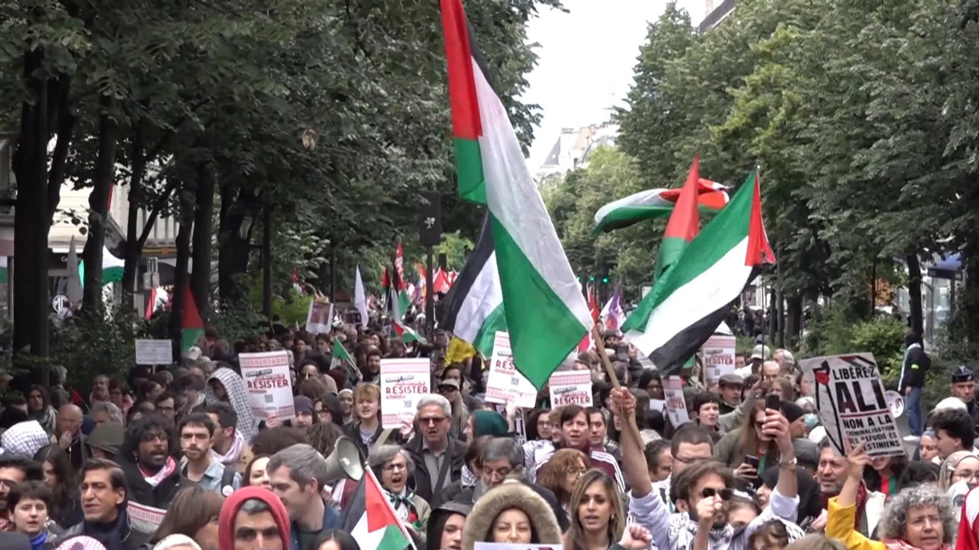 باريس تشهد مظاهرة حاشدة تضامنا مع فلسطين في ذكرى النكبة