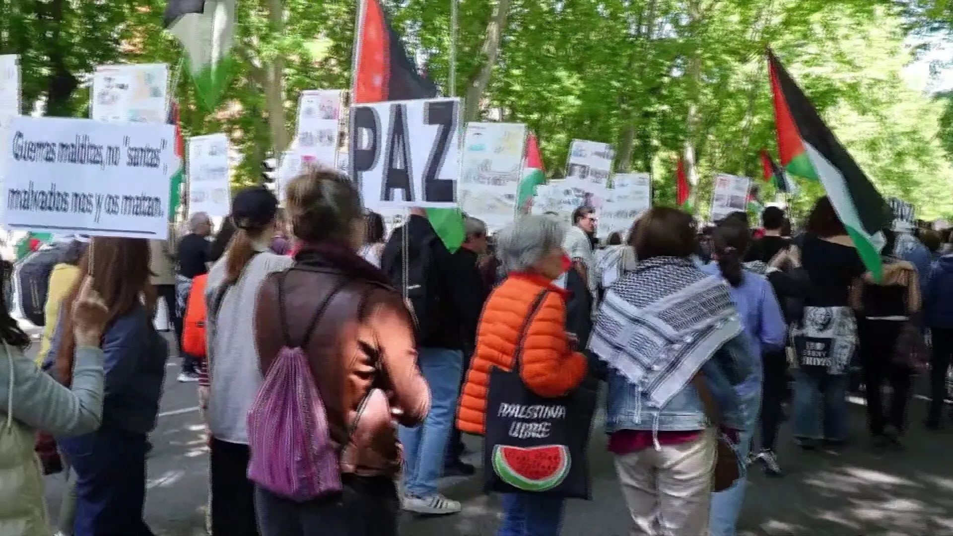 اسبانيا تنتفض تضامنا مع فلسطين ومطالبات بفرض عقوبات على اسرائيل