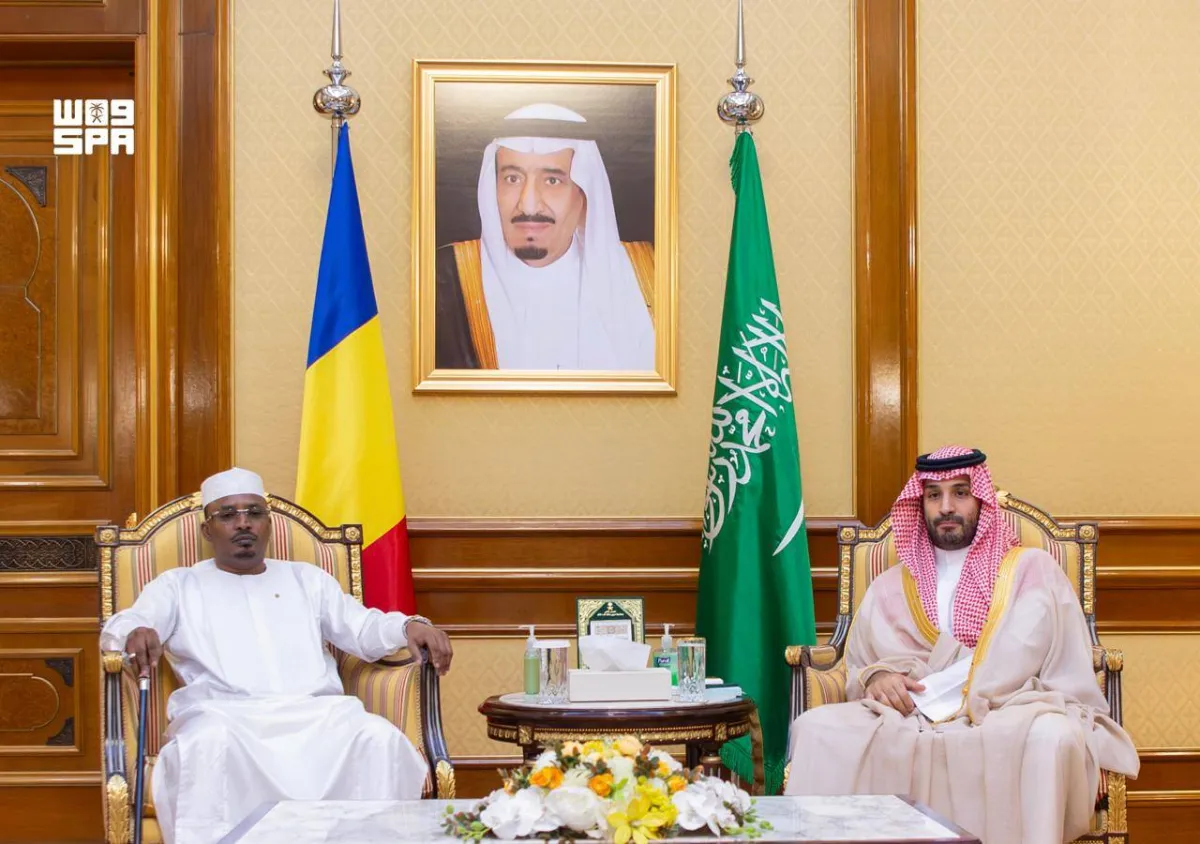 ولي العهد السعودي والرئيس التشادي يستعرضان آفاق التعاون المشترك