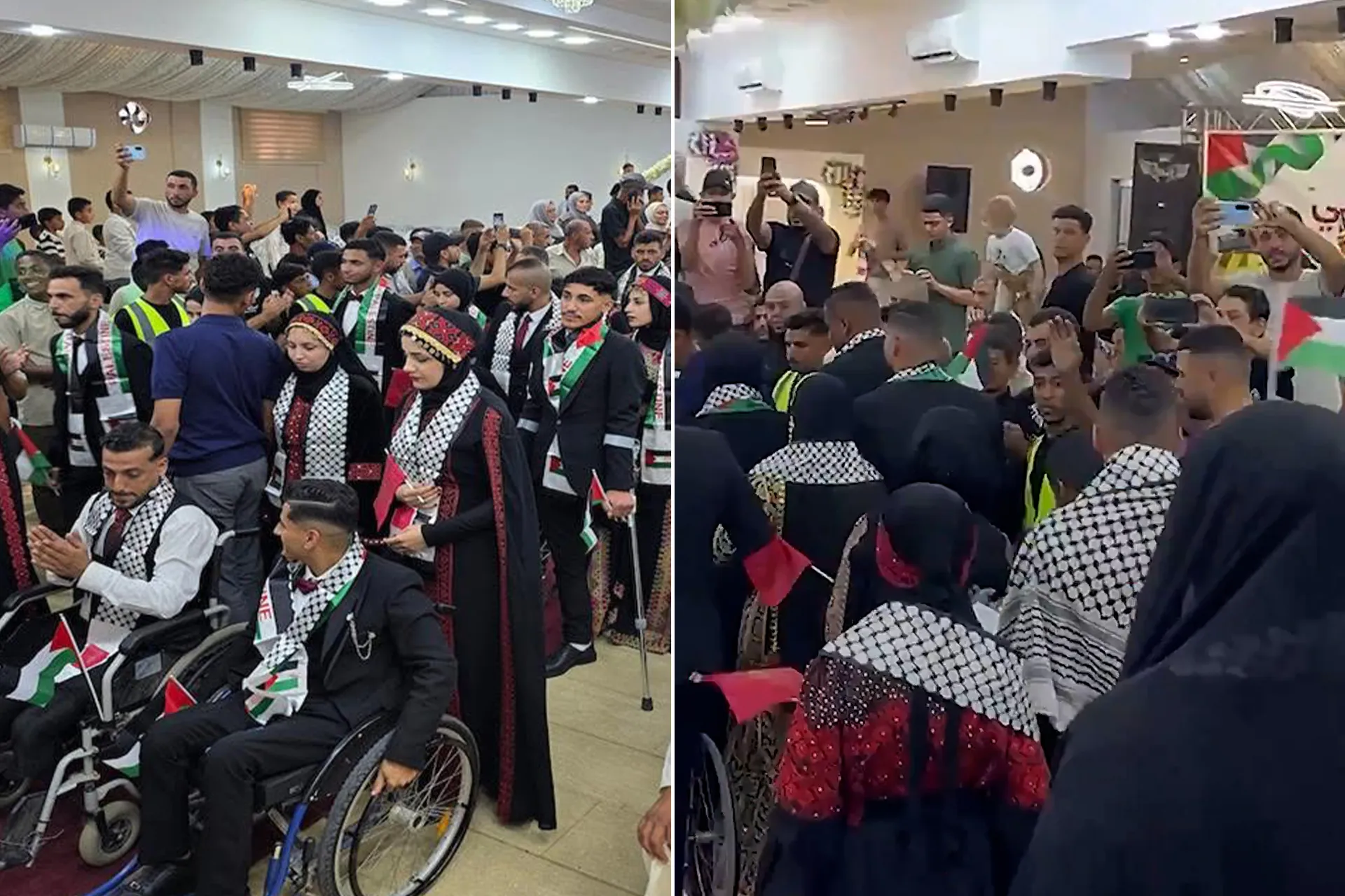 فرحة جديدة في غزة: زفاف جماعي لمصابي الحرب وذوي الإعاقة
