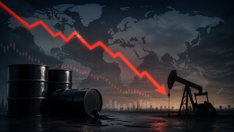 هبوط سعر برميل نفط برنت إلى مستويات غير مسبوقة