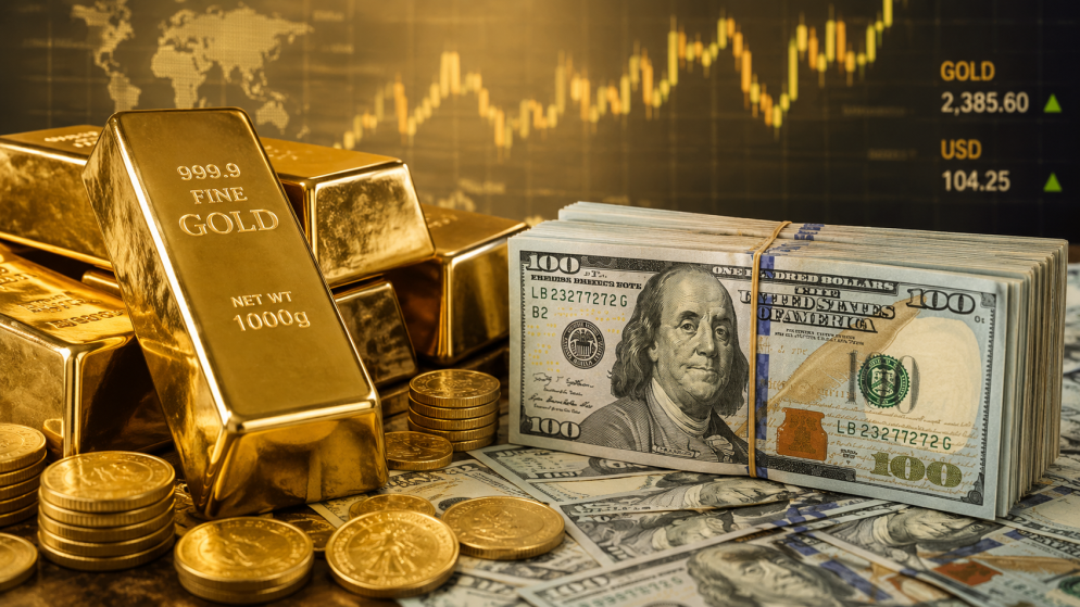 تراجع طفيف في أسعار الذهب مع استمرار قوة الدولار