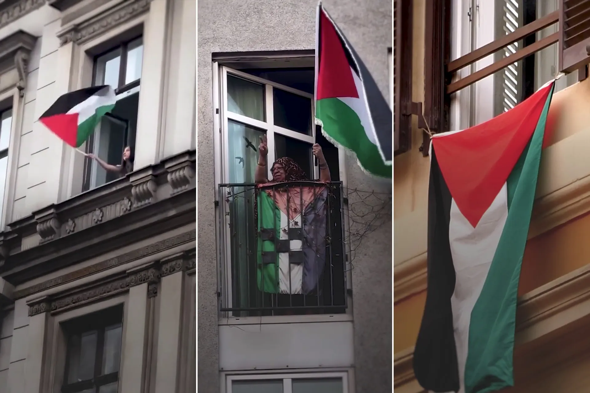 تضامن الأوروبيين مع فلسطين يتجاوز الشوارع إلى الشرفات
