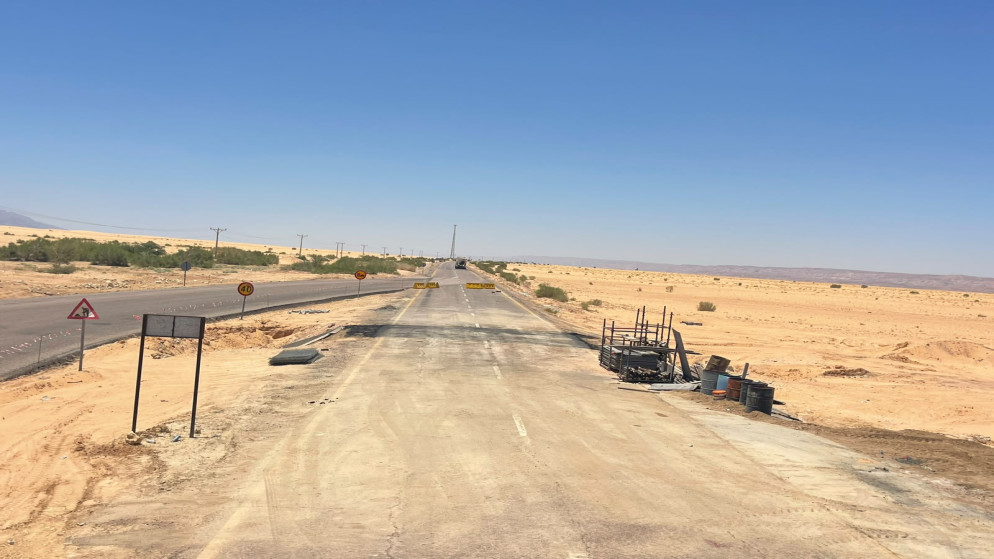 إعادة فتح طريق وادي عربة الرئيسي بعد انتهاء الأعمال الهندسية