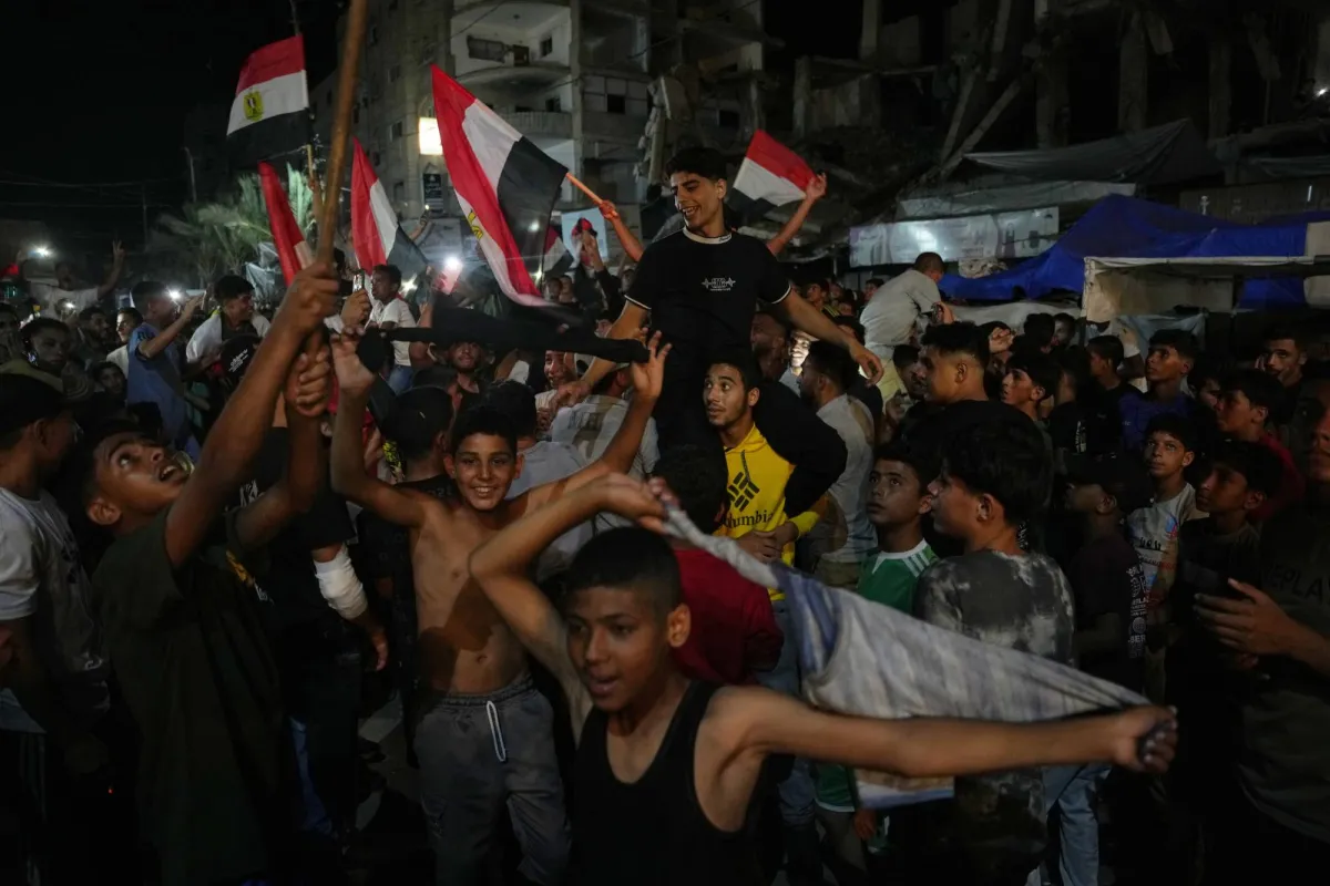 فرحة غزة بتأهل المنتخب المصري في كأس العالم