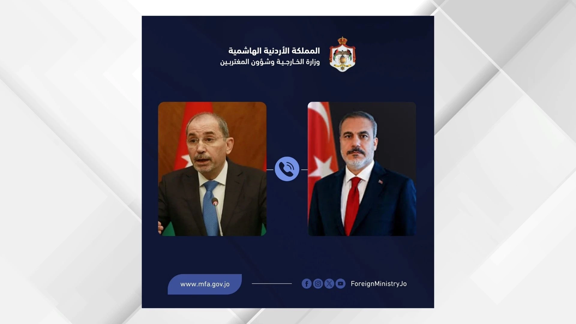 جهود مشتركة لإنهاء التصعيد وتعزيز التعاون بين الأردن وتركيا