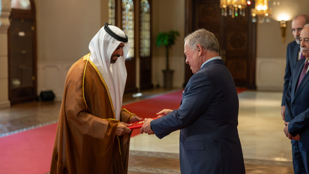 مراسم دبلوماسية في قصر بسمان الملك يستقبل سفراء جدد
