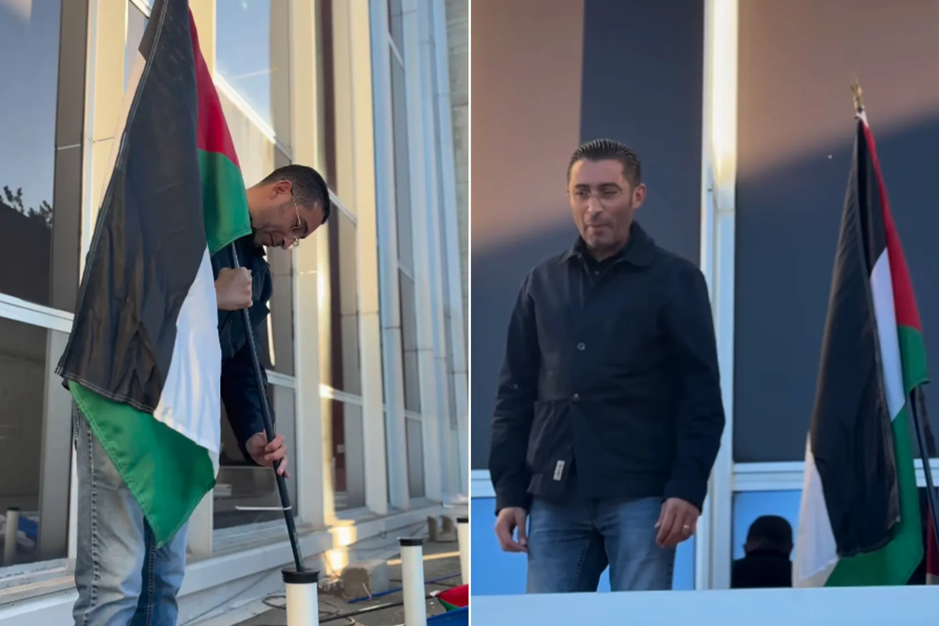 موقف لافت في فرنسا.. عمدة بلدية فينيسيو يرفع علم فلسطين فوق مبنى البلدية