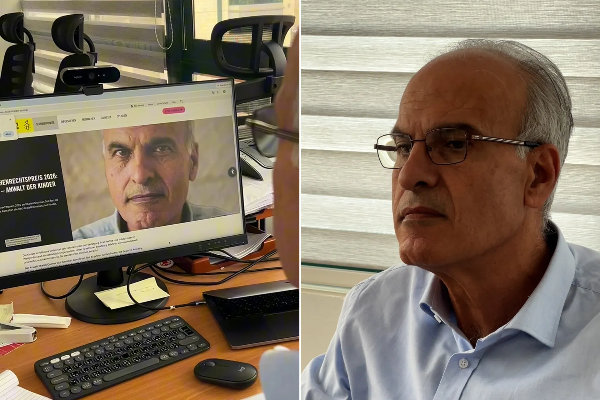 جائزة حقوق الانسان للمحامي خالد قزمار تضع المجتمع الدولي امام مرآة الفشل في حماية اطفال فلسطين