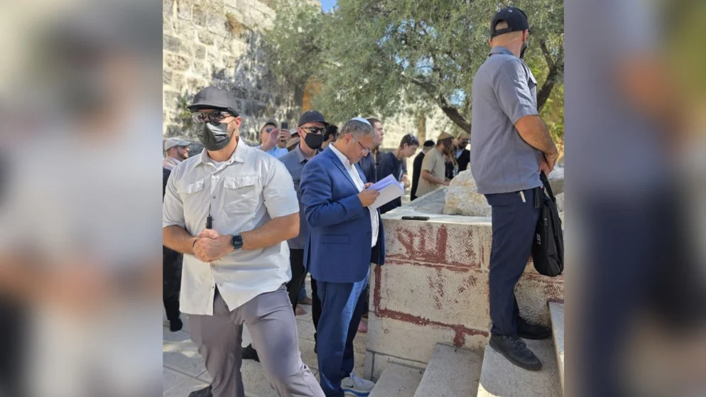 خطوة استفزازية جديدة لوزير الامن القومي الاسرائيلي داخل باحات الاقصى